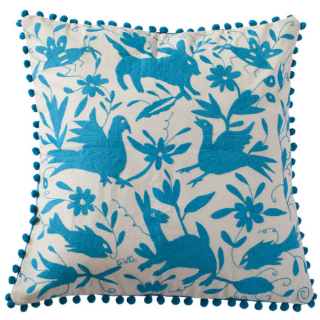 Coussin bleu 65×65 Otomi ViBamos