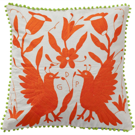 Coussin orange jumeau 50×50 Otomi ViBamos