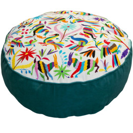 Grand pouf rond Otomi ViBamos