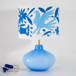 Lampe Cielo ViBamos tissu Otomi mexicain