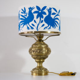 Lampe La marquesa ViBamos tissu Otomi mexicain