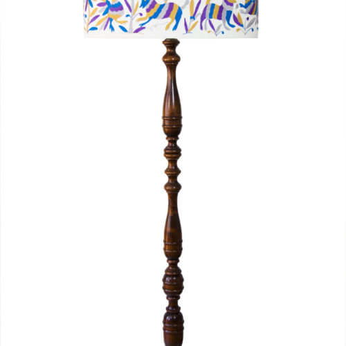 Lampadaire ViBamos tissu Otomi mexicain