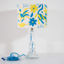 Lampe Louise ViBamos tissu Otomi mexicain